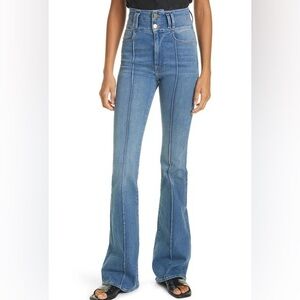 Frame Denim Blue Flare & Wide Leg Jeans